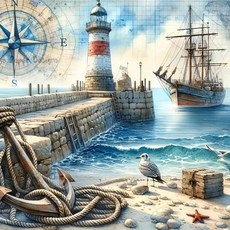 모자이크 상품들 배 등대 새 동물 풍경 풀 스퀘어라운드 페인팅 키트 홈 데코, 1. 01