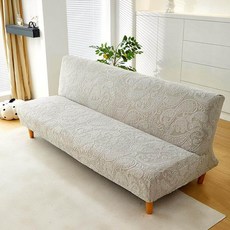 소파 커버 리폼용 패브릭 팔걸이없는 접이식 방수형, 1개, 고로 라이트그레이