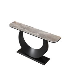 엔틱콘솔 테이블 골드 거실 현관장식장 M2, Q. 블랙 프레임 이탈리안 그레이 80x30x80