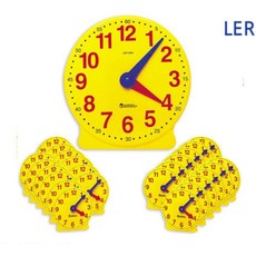 초등학교 대형시계1개 소형시계24개 8살 2학년 수업용 남아 유치원 교구 여아 선물