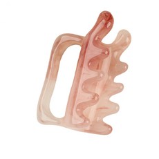 전신 꾹꾹이 두피 수지 괄사 얼굴 페이스 도구 로즈쿼츠 지압 기구 마사지기 바디 목, 베이비핑크, 1개