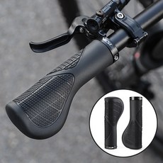 시그니처베이지 자전거 핸들 그립 바 손잡이 교체 YPZ086, 블랙, 1개