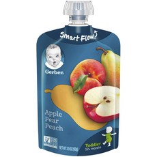 거버 스마트 플로우 어린이스무디 99g, 1개, 사과 + 배 + 복숭아