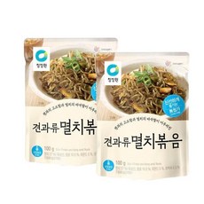 청정원 견과류 멸치볶음, 100g, 2개