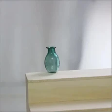 미니 유리 화병 냉장고 자석 창의적인 3D 미니어처 장식 꽃꽂이, 유리 화병 작은 사이즈, 플라스틱