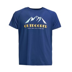 WOAWOA 涼感循環 山岳線條 T-shirt