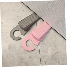 간편한 방문고정받침 도어스토퍼 지지대 닫힘방지 현관문 클립, 그레이, 1개