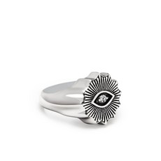 니알라야주얼리 이블 아이 크리스털 링