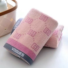 《小日子家居館》運動毛巾 全棉加厚吸水成人家用 親膚洗臉麵巾, 粉色萬字款[純棉毛巾],35*75cm[吸水加厚], 1個