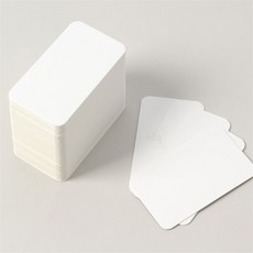 온지니 반코팅 무지 종이카드 200매 4x7cm 무지메모지