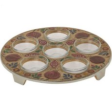 석류 디자인의 고급 유다이카 금속 유월 시더 플레이트 식품명 유리컵, 1개