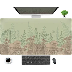 귀여운 녹색 숲 잎 데스크 매트 기발한 달 마우스 패드 확장형 게임용 스티치 처리된 가장자리 컴퓨터 노트, 05 300x600x2mm, 02 2