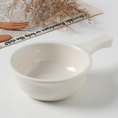 두툼 멜라민 손잡이 스프 그릇 시리얼볼, 1개