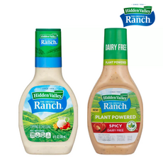 [Hidden Valley] [1+1] 히든밸리 오리지널 랜치 236ml + 스파이시 랜치 365ml 서브웨이 드레싱 소스 Hidden Valley Ranch Dressing