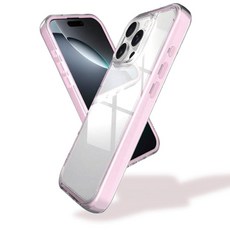 아이폰 16용 투명 Macâron 케이스 - 유연한 투명 뒷면이 있는 충격 방지 부드러운 TPU 범퍼 프레임 크리스탈 파스텔 디자인 Kawaii 한국 곰 에폭시 레진 스티, iPhone 16, 피치 핑크