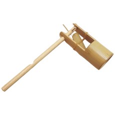 河馬班 懷舊童玩 地瓜搖鈴 竹管搖響 鈴鐺-商檢合格 寶寶玩具, 1個, 木