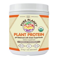 PURE PLANET 香草椰子植物蛋白粉, 1個, 672克