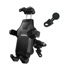 黑鷹 ME28 防盜減震機車手機手機架 機車支架 摩托車手機架 導航架 電動車手機架, 黑鷹 ME28 手機架 霧黑(後視鏡款)
