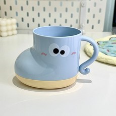 洗漱杯可愛家用簡約學生防摔加厚牙缸牙具兒童學生刷牙杯洗漱杯子, 紅把手杯, 1個