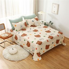 臺南出貨 4米大塊寬幅2.3米磨毛床單被套大花佈料, 小寶貝, 床單 200x230cm