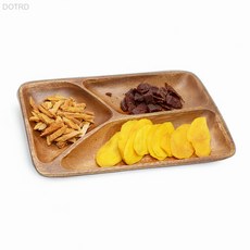 아카시아 우드 3칸 나눔접시 캠핑용식기 원목식판, 1개, 상세페이지 기재, 상세페이지 기재