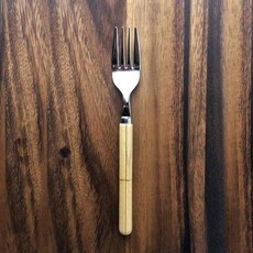 MEISTER HAND ASIN 原木甜點叉子 - 共3款《泡泡生活》餐廚, 1個, 格紋