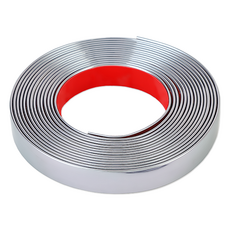 리빙로드 포인트 PVC 접착식 몰딩 띠 테이프, 실버