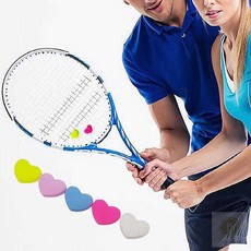 스토어-지유 테니스 댐프너 뎀프너 라켓 엘보링 패브릭소재, 네온