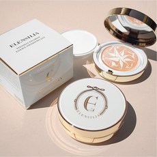 ELENSILIA 高效保濕精華防曬粉餅 SPF50 PA+++ 完美遮瑕 2盒入, 1件