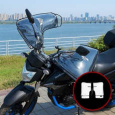 [썬스타마켓] 오토바이 방한토시 방수 비닐커버, 투명, 1개