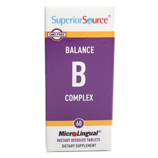 Superior Source 綜合維生素B錠, 1個, 60 件