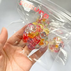 걸스코코 슬랑이모음전 말랑이 왁뿌볼 친구선물 슬라임 스트레스해소말랑이, 1개, 팝핑비즈말랑이/얼음
