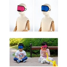 놀이방 재미있게 촉각놀이 술레잡기 안대세트 8P 소풍게임 어린이놀이기구 가족게임