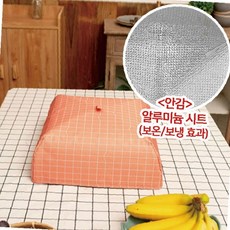 밥상보 21cm 대형 사각 상보 반찬덮개 음식 보온 위생 식탁 먼지차단, 1개, 포크그린 미디움