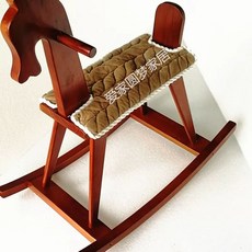 원목 흔들목마 조카선물 시소 A 어린이집 유니콘 의자, 1개, G. 갈색 테두리