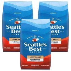 Nestle 네스프레소 시애틀스베스트 라이트 로스트 그라운드 커피, 340g, 3개, 분쇄커피
