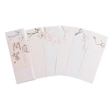 花蓮出貨¤陌墨原創古風小楷信箋 復古藝文好看的情書表白手寫書信紙賀卡, 閒庭絮【6.5*19.3cm】25張/包, 1個