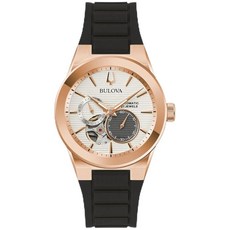 Bulova Unisex Automatic Latin GRAMMY Black Silicone Strap Watch 38mm