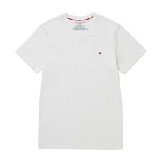 [백화점정품] 타미힐피거 티셔츠 09T3140 100 플래그 브이넥 공용 반팔티 맨투맨