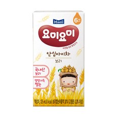 매일유업 요미요미 안심 아이차 보리 (소비기한 26년 9월 9일), 125ml