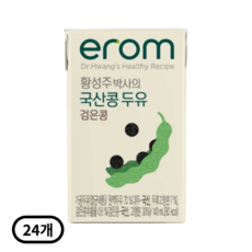 이롬 황성주 국산 검은콩 두유, 140ml, 24개