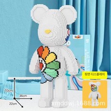 주토피아 주디 닉 50cm 세트 상품 나노블럭 조립 블록, 1개, 엑스트라 라지 68cm 화이트 해바라기