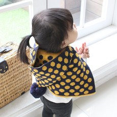 KKAKKUNGNORITER 孩童圓點連帽披肩