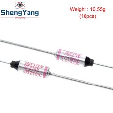 유리관휴즈 자동차 퓨즈 세트 10pcs TZT SF214E DIP SEFUSE NEC 열 용 컷오프 216 C 학위 10A 250V 섭씨 회로 차단, [01] 옵션1