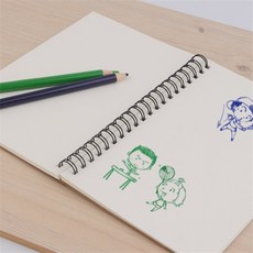 한이용품2 1P 크라프트 스프링노트 그림노트 연습장 그림일기장