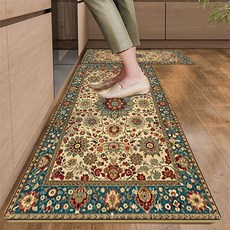 1+1 숲과사람들 클래식 감성 규조토 발매트, 그린, 2개