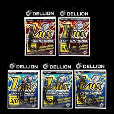 통통피싱 델리온 델리리그 럭스 광따 채비 전용바늘 (5개입) 광어다운샷채비 광다바늘 스트레이트훅 와이드갭훅, 1개, 3개입