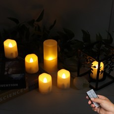 21C Trend USB充電遙控式蠟燭造型燈 6入, 燈泡顏色 6P 1套