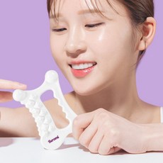 베로미 괄사 마사지 바디괄사 마사지기 세라믹 얼굴 마사지기, 1개, 화이트