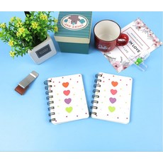 하트모양 소형 미니 메모 휴대용 노트 수첩 1P
